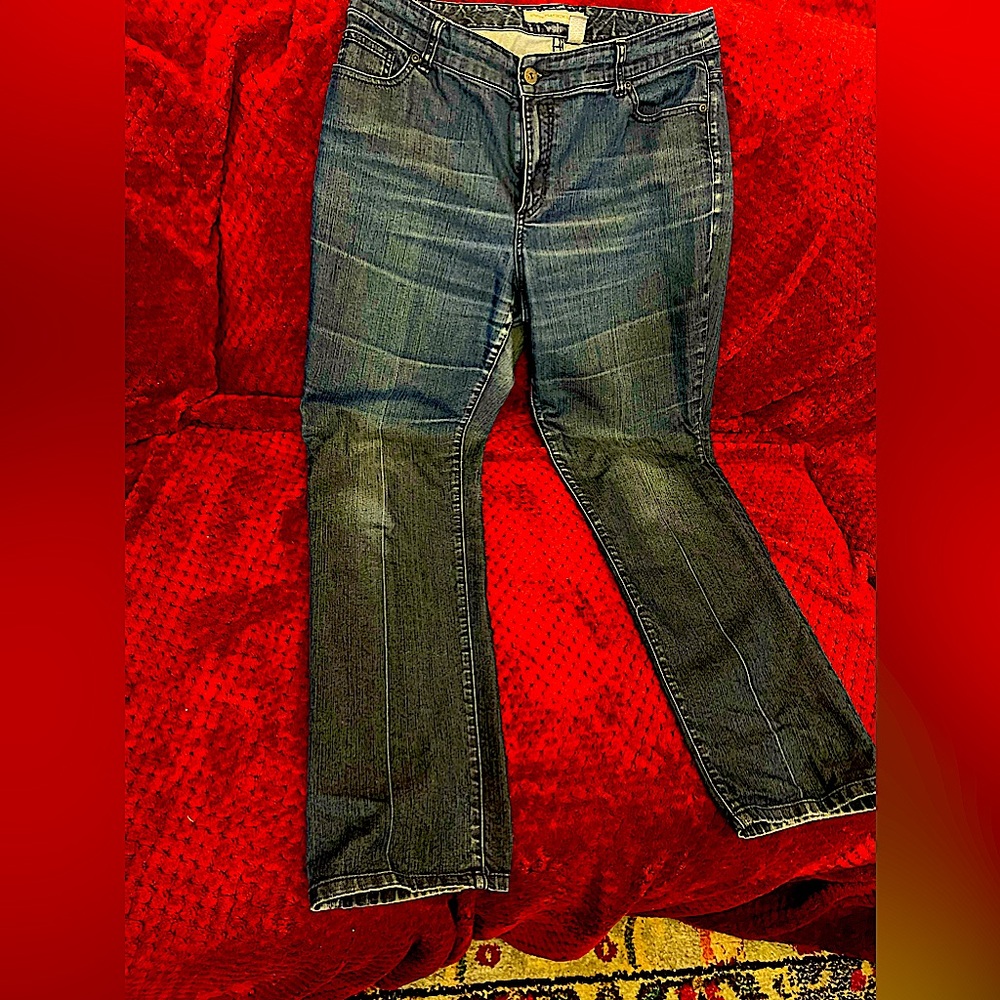 Chicos Platinum Denim Dark Wash Jeans